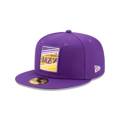 Sapca New Era Los Angeles Lakers NBA Crop 59FIFTY Fitted - Violet